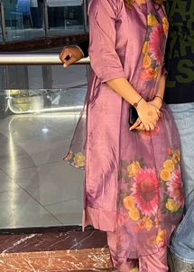 Floral Print Kurta Set