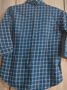 Blue Checked Casual Shirt