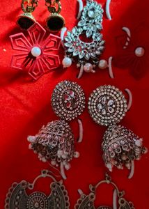 Traditional Earrings Combo With Western Eatings