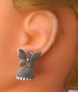 Butterfly Jhumka Earrings
