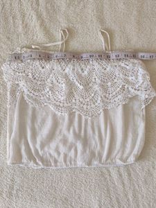 White Crochet Top Poetry