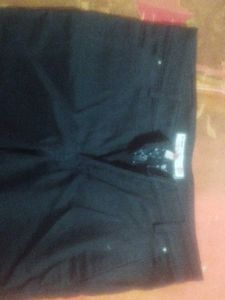 Dark Blue Straight Leg Pants