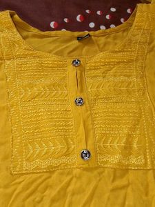 Mustard Yellow Kurti