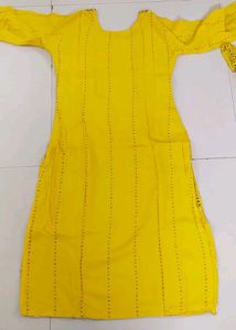 Yellow Heavy Plazzo Suit