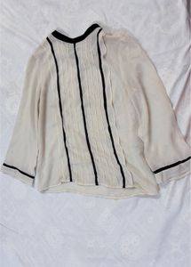 Zara Elegant Sheer Blouse