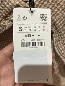 Zara Checkered Crop Top