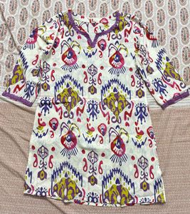 Multi Colored Cotton Co-ord Set