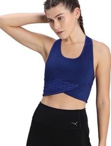 PUMAWomen Sports Lightly Padded Bra (Blue)