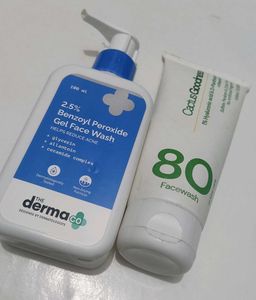Facewash Duo The Derma Co &amp; Cactus Goodness