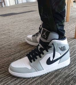 Nike Air Jordan 1 Grey Sneakers (First Copy)