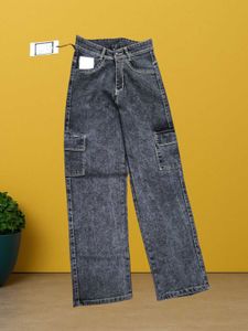 🤑L@38 Size-26 Black Cargo Jeans