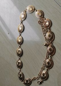 Metallic Golden Platted Waistband