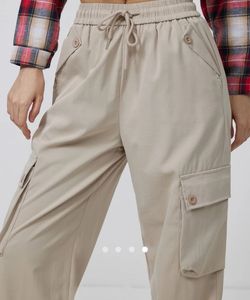 New Unused Beige Cargo Pants