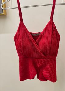 Red Cami Paded Top