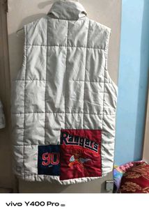 Quilted Vest with Patches jacket for men