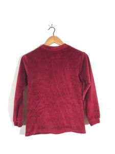 Velvet Maroon Casual Top (Girl’s)
