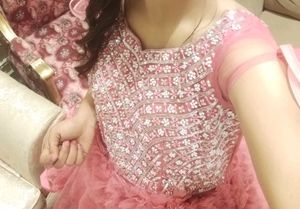 Pink Embellished Party Dress