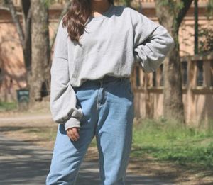 Puffy Grey Sweatshirt 🤍✨