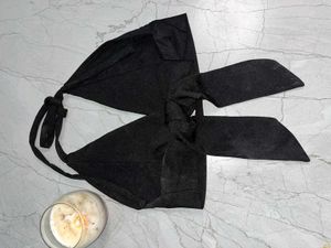 Black Backless Bralette Top