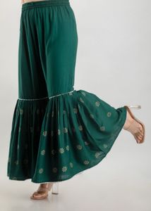 Emerald Green Floral Print Sundress