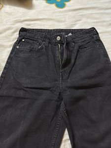 Wide Leg Black Jeans