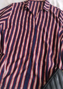 Striped Blouse with bag