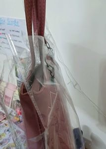 Pink Quilted Tote Bag