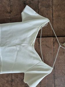 Zara Off-White Knit Mini Dress