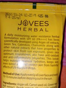 Jovees SunGuard SPF 60