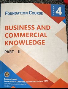 Foundation Course: Business & Commercial Knowledge