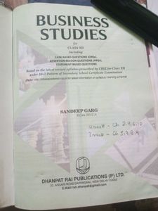 Business Studies Textbook Class 12th