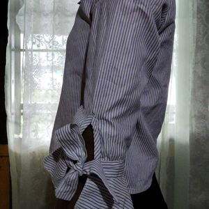 Striped White Shirt