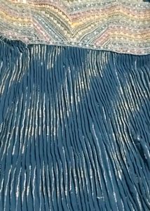 Teal Pleated Palazzo Pants