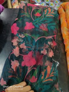 Digital Print Organza Fabric 55₹ Miter