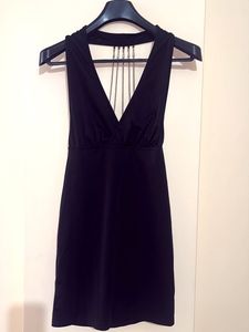 Black Halter Mini Dress