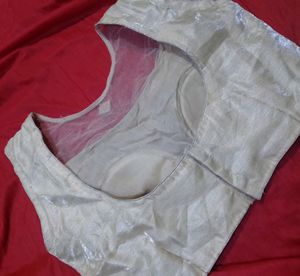 Shimmery Golden Padded Blouse