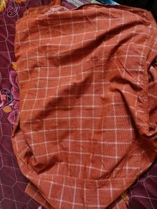 Orange and gret Casual Shirt