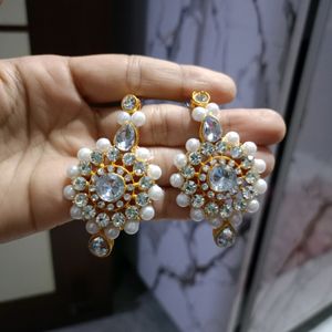 Pearl and Stone Jewelry Set