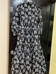 black full flair gown