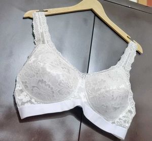 Off White Bra Floral Net Design For 38 D Bust