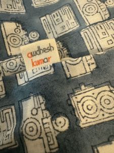 Camera Block Print Shirt