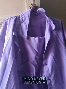 Cute Lavender Crop Top
