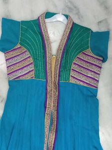 Teal & Green Embellished Tunic