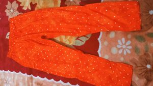 Orange Embroidered Kurta Set