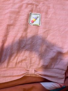Pink short sleeve top