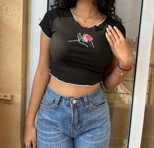 Black Ribbed Top