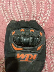 Ktm Logo Half Gloves Left Hand Free Size