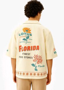 Tiger Florida Cuban Coller Oversized Shirt