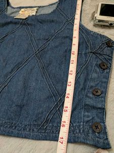 90s VTG denim sleeveless top