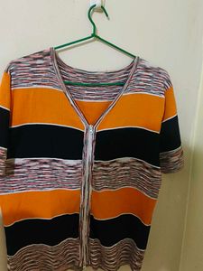 Striped Knit Top